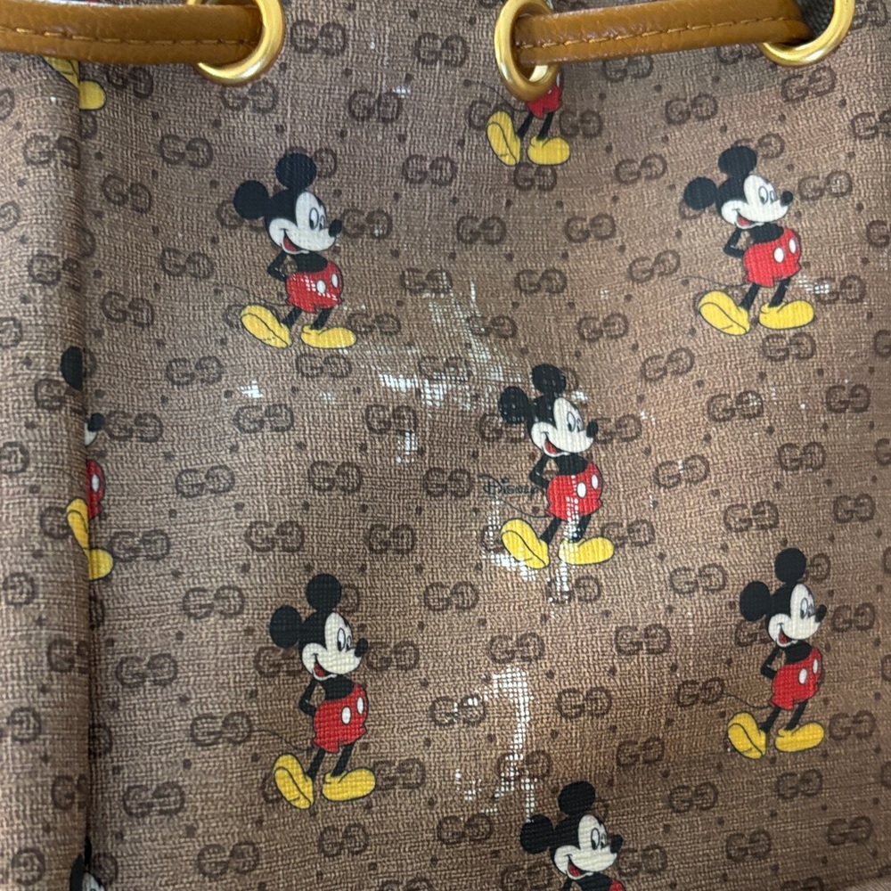 Gucci Brown Mickey Mouse Backpack - Picture 13 of 14
